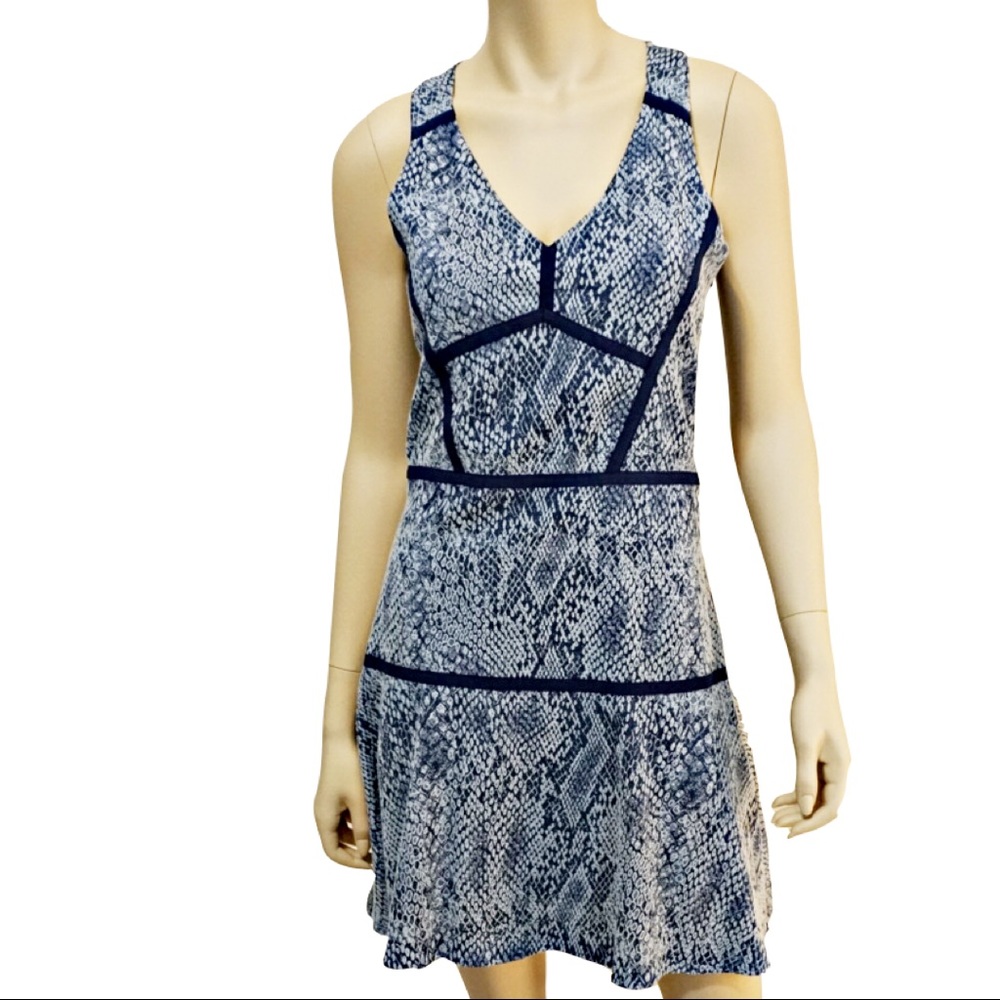 Parker - Blue Open Back Dress - L